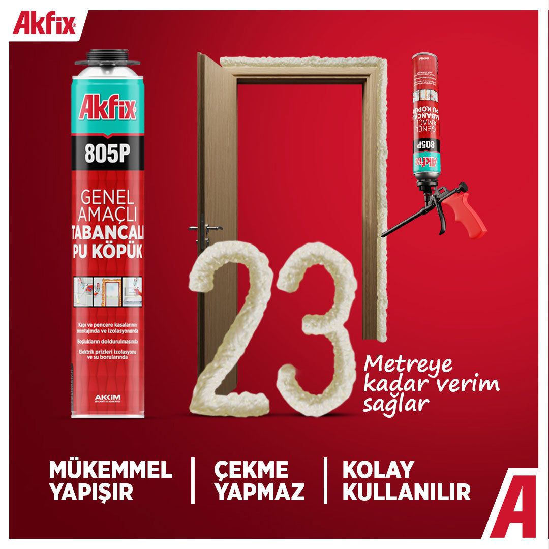 AKFIX 805P Genel Amaçlı Tabancalı PU Köpük