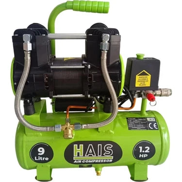 HAIS 9 Litre 1,2 HP Sessiz Yağsız Hava Kompresörü